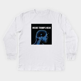 Inside Trumps Head Kids Long Sleeve T-Shirt